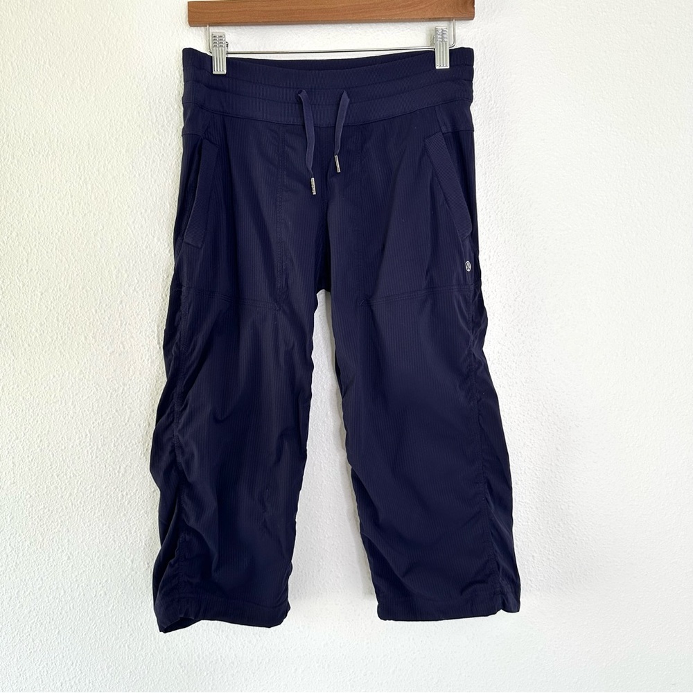 Lululemon Dance Studio blue grey crop pants.  Size 6.